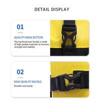 Borsa per moto Garvee con barra protettiva, impermeabile IPX6, 8L, gialla, per telai di moto e uso fuoristrada