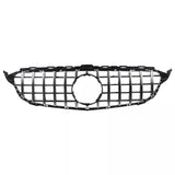 Garvee Griglia Anteriore Cromata e Nera per Mercedes Classe C W205 (2014-2018) – Stile Moderno, ABS Alta Qualità, Sostituzione Diretta