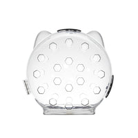 Casco trasparente per gatti GARVEE con ventilazione, anti-leccamento e morso, materiale leggero, dimensioni ridotte, per recupero e cura, graziose orecchie da gatto