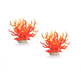 Rami di Corallo Garvee Imitazioni di Coralli Ornamenti Giallo Rosso PVC Per Acquario e Vasca per Pesci Impermeabili Duraturi - Gelb Und Rot