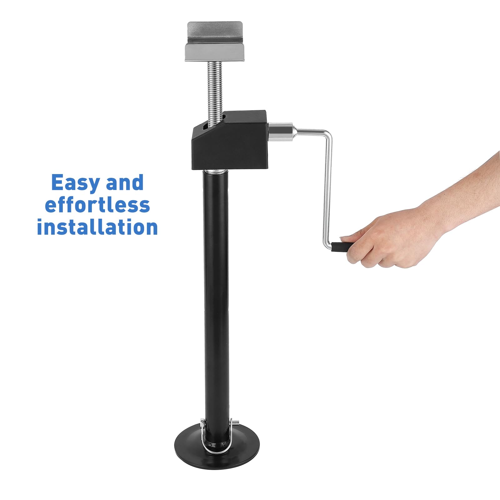 Garvee, set di 2 supporti estraibili per camper, regolabili in acciaio 53,51-86,99 cm, portata 2268 kg ciascuno, resistenti alla ruggine, compatti per roulotte