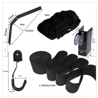 Sistema di carrucole da soffitto Garvee per kayak e canoa, capacità 120 libbre, per esterni, materiale durevole, cinghia di stoccaggio