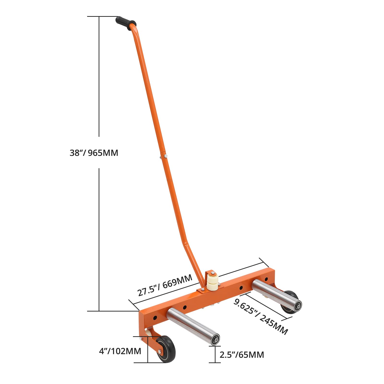 Carrello porta-pneumatici regolabile per impieghi gravosi Garvee, capacità di carico di 450 libbre, in acciaio resistente alla corrosione, per auto, camion, ATV e officina