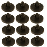 Garvee 12 pezzi di gomma per interruttore luce freno per la maggior parte delle auto, compatto e facile da installare, nero, 1,8 x 1,1 cm
