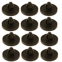 Garvee 12 pezzi di gomma per interruttore luce freno per la maggior parte delle auto, compatto e facile da installare, nero, 1,8 x 1,1 cm