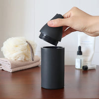 Dispenser di sapone in silicone ricaricabile Garvee, a prova di perdite, per lavelli da cucina, disinfettante per le mani, nero, pratico, durevole