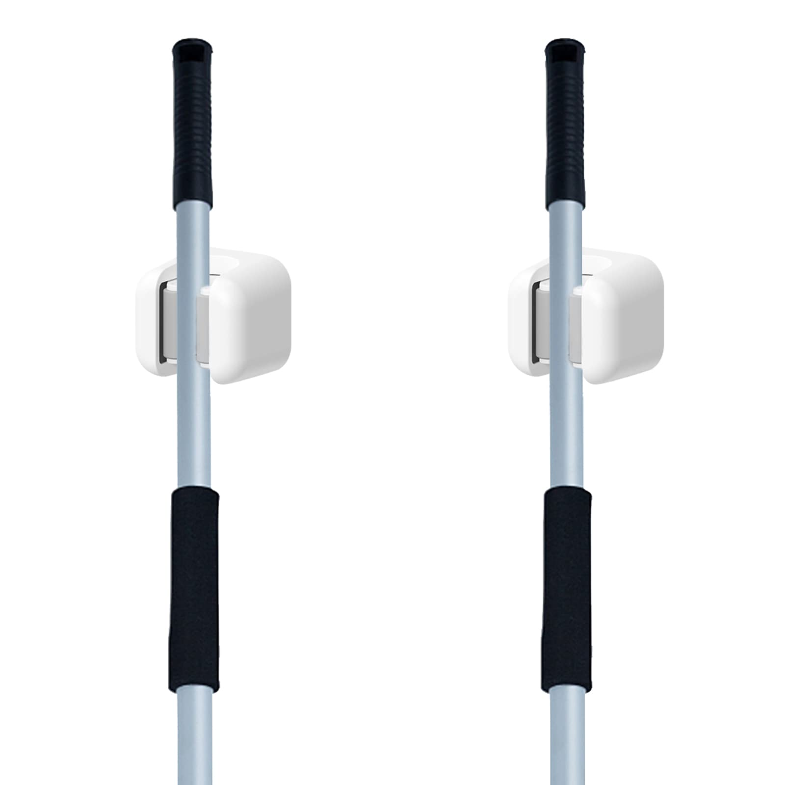 Garvee Set da 3 pezzi Porta scopa autoadesivo con supporto da parete antiscivolo per cucina e giardino, robusto, non richiede foratura