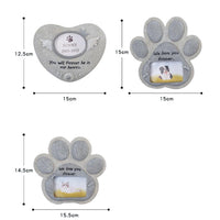Garvee Paw Print Pet Lapide commemorativa per gatti in resina realistica per giardino, interni ed esterni, angelo, regalo di condoglianze