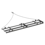 Garvee Rastra Pesante Da 8 FT Con Catena 6FT E Barre Regolabili, Acciaio Verniciato, Grader Per Terreni, Prati, Ghiaia, Trattori, ATV - Livellamento E Preparazione Terreno - Gray | 96*20 Inches