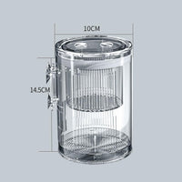 Garvee Aquarium Fish Breeding Box, scatola di covata in acrilico con ventose per pesciolini, gamberetti, pesci pagliaccio e guppy
