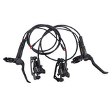 Garvee Set Freni a Disco Idraulici Doppio Pistone per E-Bike e Mountain Bike, Lega Alluminio, Uso Off-Road e Urbano, Nero - 1 coppia di freni a olio (anteriore, posteriore)