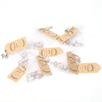 GARVEE Set da 60 pezzi di portachiavi con ciondolo a forma di angelo custode, con sacchetto in organza e biglietti in carta kraft, per regali di nozze, compleanni e baby shower