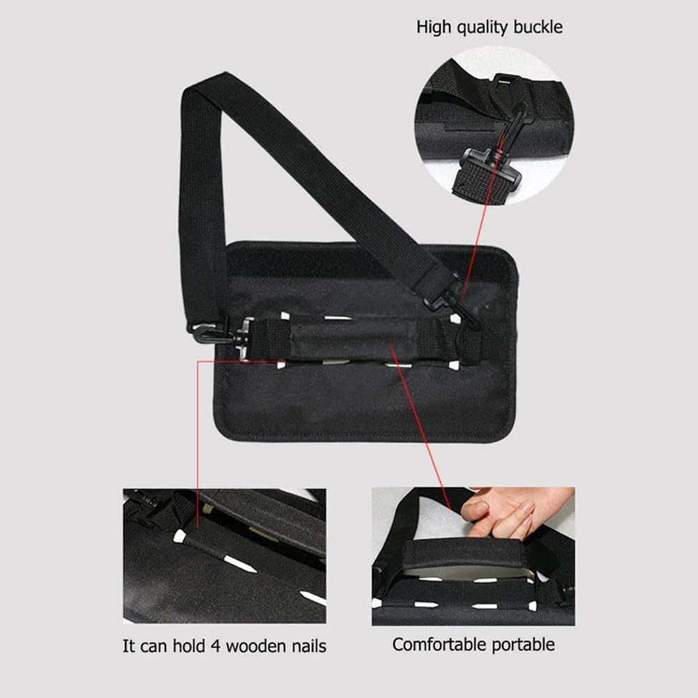 Borsa da Minigolf Garvee: Nylon Leggero e Resistente, Portatile Nera per Driving Range e Viaggi