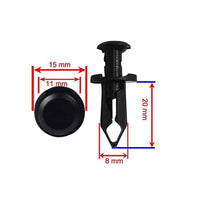 Set di clip per aste di spinta per auto Garvee da 50 pezzi da 8 mm 5/16 pollici compatibile con accessori Can-Am Maverick, Commander e Outlander