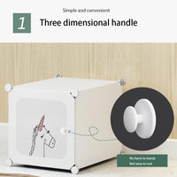 Armadio per bambini Garvee, modulare, impilabile, robusto e impermeabile, organizer per camera da letto, 14x14x14 pollici