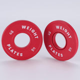 Set Dischi Peso Frazionari Garvee 1,25-37,5 lb Gomma e Acciaio Ø2" Colore - Regalo Perfetto Festa del Papà per Palestra e Casa - Paia rosse da 1,25 libbre