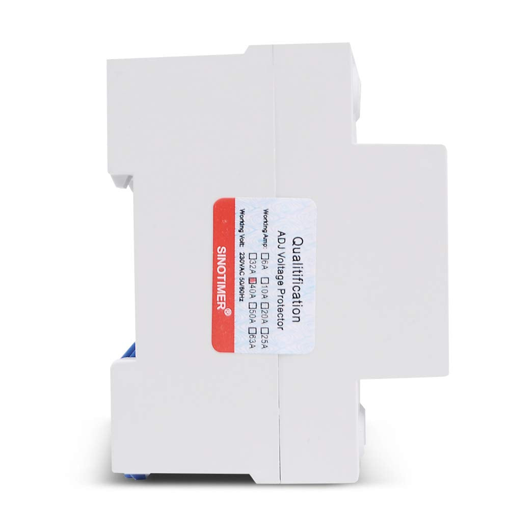 Garvee Relè di Sottotensione 220V Intelligente con Protezione Sovra/Sotto Tensione, Limitatore di Corrente 40A, Display Digitale, Uso Industriale