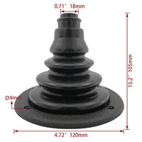 Garvee Gummi-Schutzmanschette Für Marine & Auto Kabel, Wasserdicht, Robust, 102x120mm, Schwarz, Für Boot & Yacht Nutzung