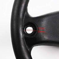 Pomello del volante Garvee da 8 mm, girevole, con impugnatura di potenza per carrelli elevatori e trattori, materiale ABS, superficie liscia, nero
