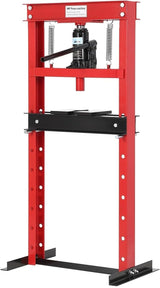 Garvee Pressa Idraulica 20 Ton H-Frame Regolabile Acciaio Carbonio Uso Officina Auto Nero - Red | 20 Ton