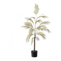 Palma Areca artificiale Garvee da 4 piedi/5 piedi - Non necessita di manutenzione e malleabile - Poliestere e plastica - Decorazione per interni ed esterni - Verde tutto l'anno