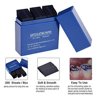 Strisce di carta per articolazione dentale Garvee blu 300 fogli Strumento per laboratorio odontotecnico Marcatura precisa Cura orale odontoiatrica durevole Studio dentistico