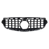 Garvee Griglia Anteriore Sportiva per Auto di Lusso Classe E W212 (2014-2016) Ricambio Paraurti Frontale Nero Lucido Bright Black