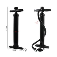 Pompa manuale Garvee a singola azione 1,8 BAR con manometro ad alta pressione, 6 ugelli in plastica per materassini e kayak