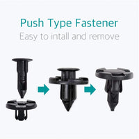Garvee Set di 30 Clip per Riparazione Auto da 8 mm in Plastica Universale per Paraurti e Parafanghi