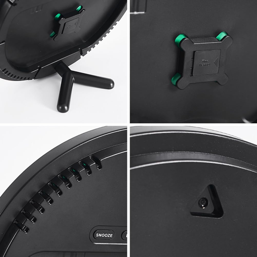 Orologio da parete digitale Garvee con ampio schermo, luminosità regolabile, telecomando per soggiorno, visualizzazione della temperatura, sveglia elettronica