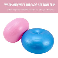 Garvee Palla Da Allenamento Donut Per Core E Stabilità, 50cm, PVC Durevole, Con Pompa, Yoga Pilates Ufficio Aula