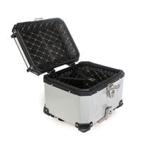 Garvee Valigia Moto 45L Borsa Posteriore Impermeabile Alluminio Touring Nero