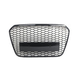Garvee Griglia Anteriore a Nido d'Ape per Audi A6 C7 2012-2015 Nero - Plastica Resistente - Stile Europeo Tuning - Ricambio Paraurti Frontale