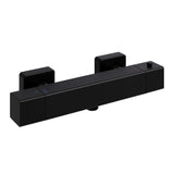 Garvee Duschthermostat Schwarz Matt Mit Sicurezza 38°C, Risparmio Idrico, Lega Metallica, Montaggio Universale Für Modernes Badezimmer - Schwarz Matt