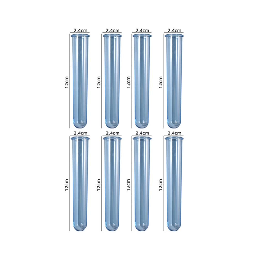 Garvee 8 Akrylowe Probówki do Kwiatów Hydroponika Siliconowa Forma z Żywicy Niebieskie Dekoracje Wazony Per il giardino e la casa