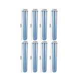 Garvee Set 8 Reagenzgläser Acrilici Per Fiori Silicone Trasparente Für Idroponica Und Hausdekoration 12cm - Come mostrato