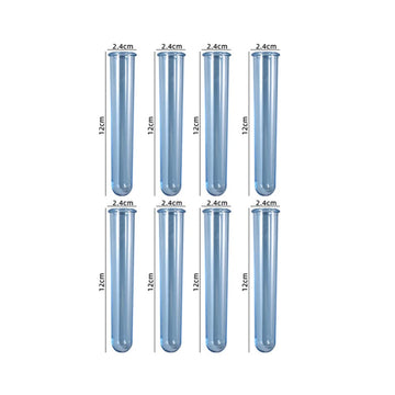 Garvee 8 Akrylowe Probówki do Kwiatów Hydroponika Siliconowa Forma z Żywicy Niebieskie Dekoracje Wazony Per il giardino e la casa