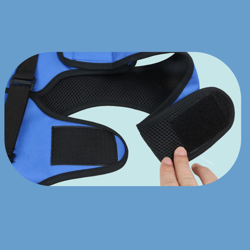 Garvee Harnais Respirant Réglable Pour Chien - Soutien Membres Avant, Sangle Ajustable, Tissu Oxford Robuste, Double Protection, Bleu M, Rééducation & Promenades