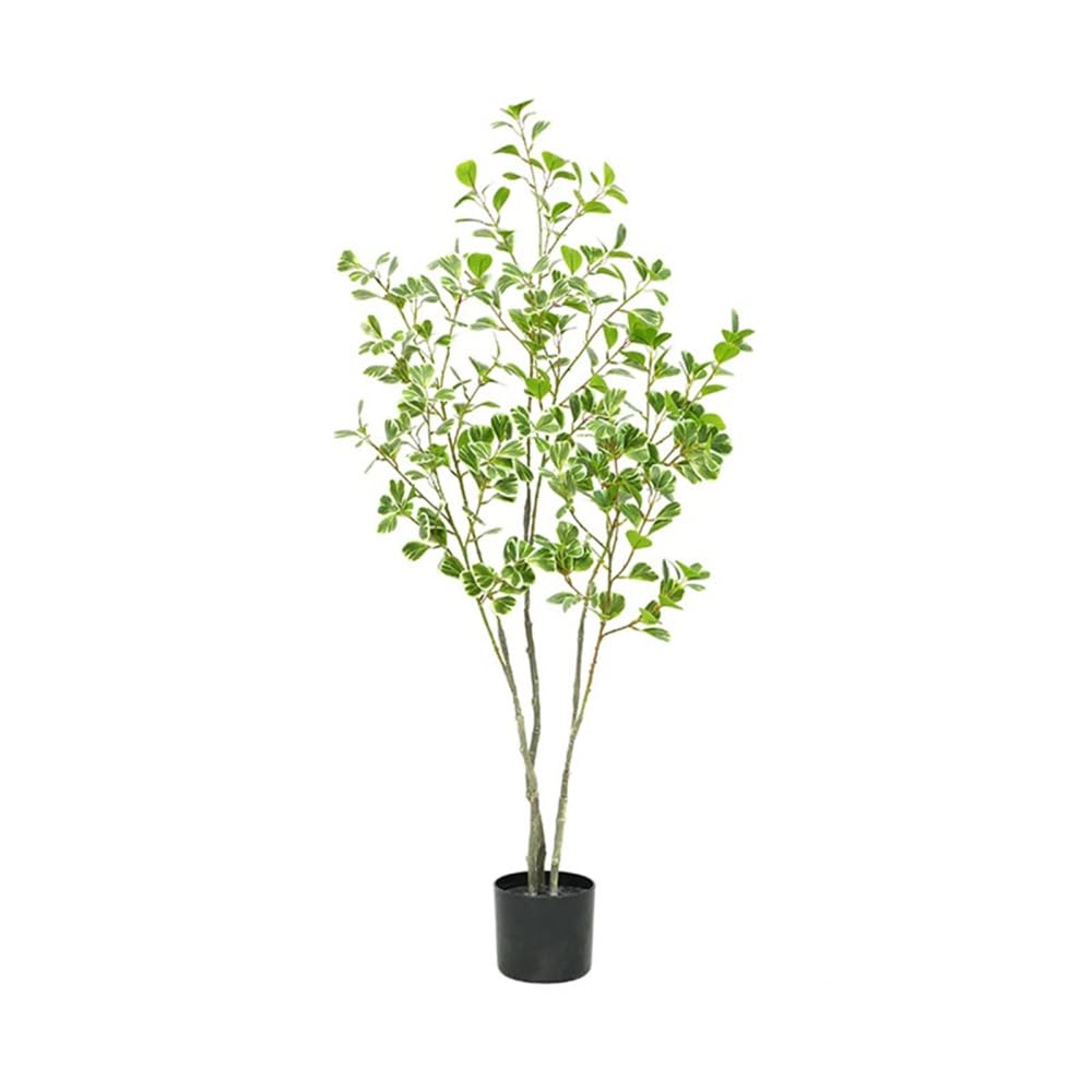 Albero di ficus artificiale Garvee da 5 piedi con rami regolabili e vaso stabile per la decorazione di casa e ufficio, facile da pulire, consistenza realistica, verde