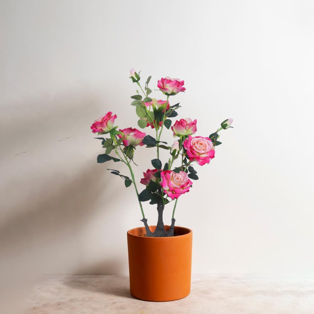 Albero di peonia artificiale Garvee da 28 pollici rosa per uso interno ed esterno, durevole e facile da pulire.