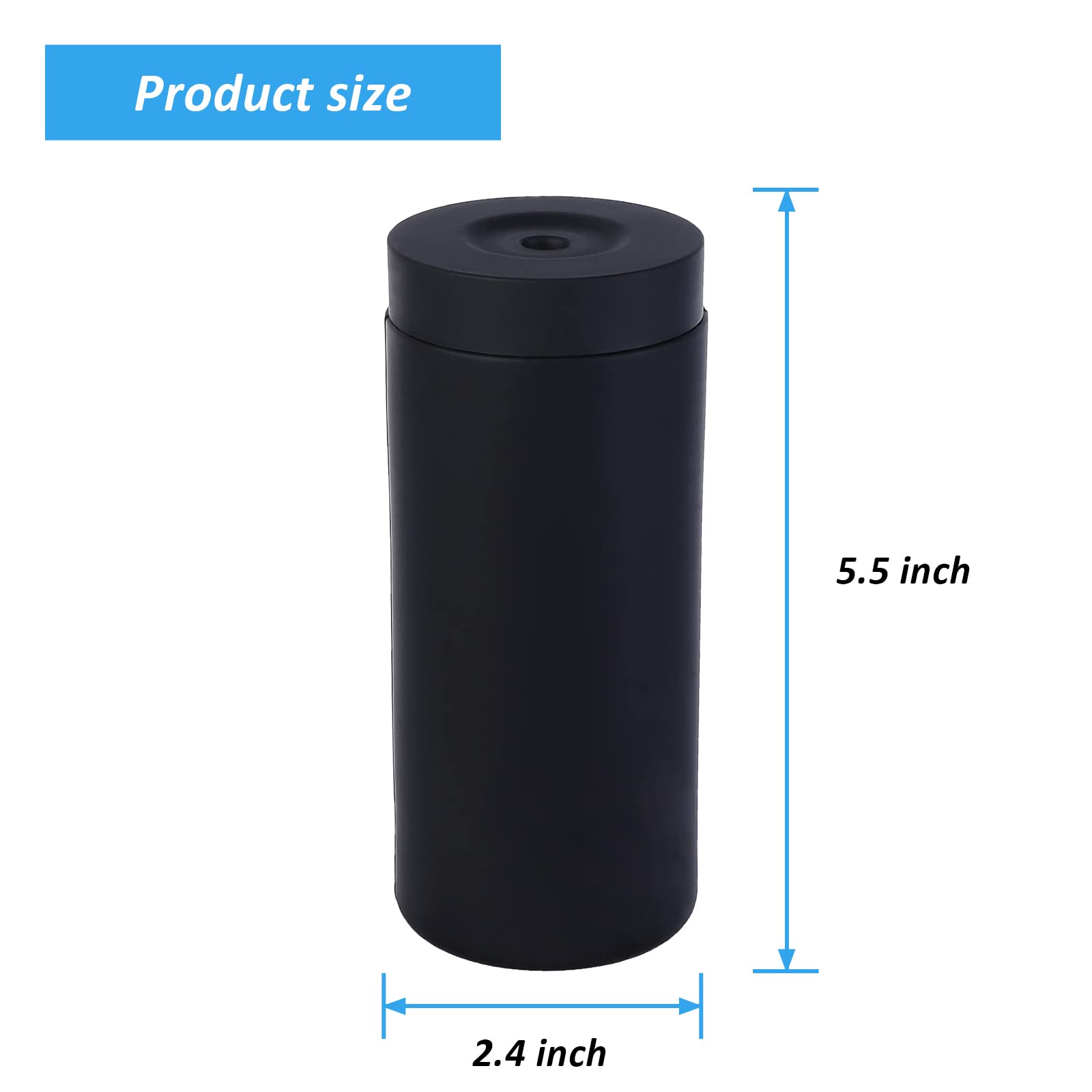 Dispenser di detersivo per piatti ricaricabile Garvee, bottiglia in silicone, facile da spremere, dispenser di sapone per le mani per cucina e bagno, nero