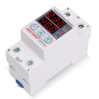 Garvee Relè di Sottotensione 220V Intelligente con Protezione Sovra/Sotto Tensione, Limitatore di Corrente 40A, Display Digitale, Uso Industriale