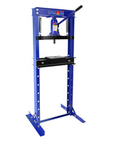 Garvee Pressa da Officina Idraulica 12 Ton Telaio H Regolabile 2-75 cm Acciaio al Carbonio per Garage Metallo Nero - Blue