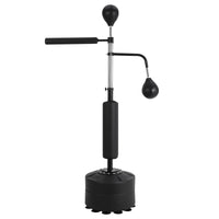 Sacco da Boxe Autoportante 3 in 1 Garvee per Festa del Papà - 2 Palle Velocità, Girevole 360°, Altezza Regolabile, PU Nero Kickboxing