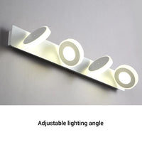 Luce LED per specchio da bagno Garvee da 60 cm, lampada da toeletta a 4 luci, alluminio, 12 W, 4000 K, bianco neutro