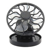 Garvee Ventilatore Clip Portatile 3 in 1 USB e Solare, Silenzioso e Sicuro, Leggero per Campeggio e Ufficio, Nero