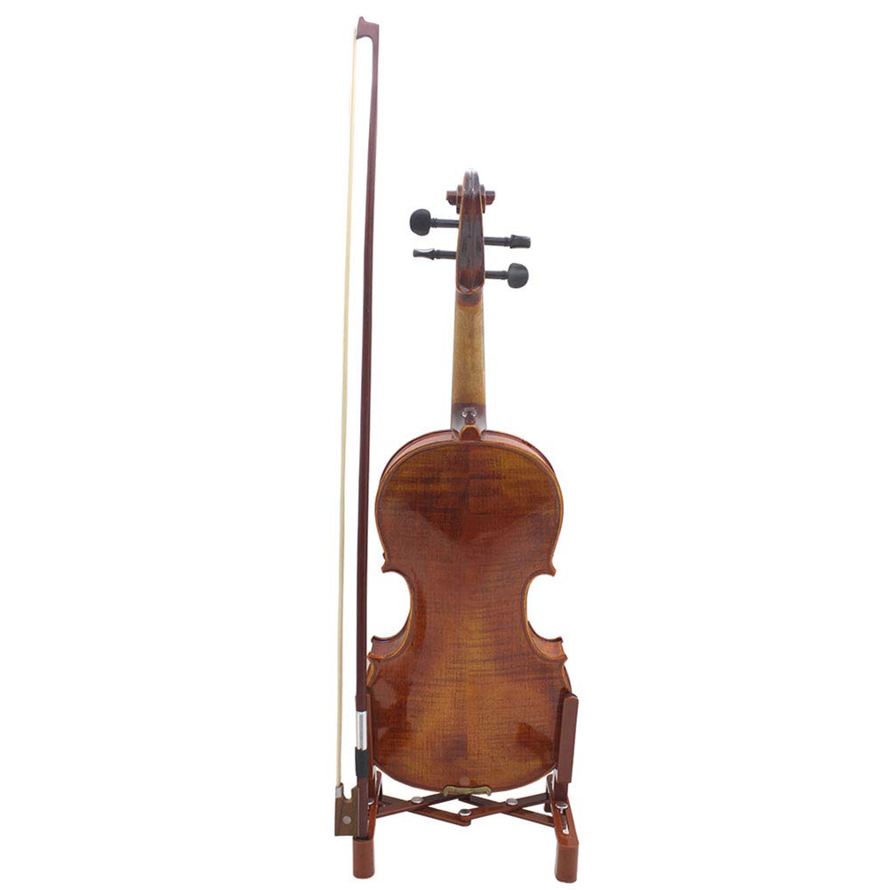 Supporto portatile pieghevole per strumenti musicali Garvee con supporto per archetto per violino, leggero, robusto, pieghevole per palco e viaggio