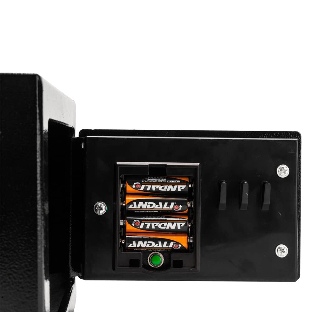 Cassaforte elettronica Garvee con password, a batteria, in metallo, sicura, compatta, per ufficio e casa