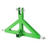 Garvee Gancio Rapido 3-Punti per Trattori Cat 1, Ricevitore 5 cm e Palla Traino, Acciaio Inossidabile, Capacità 4530 kg, Uso Agricolo e Cantieri - Green