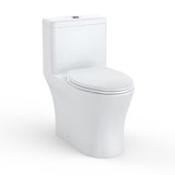 Garvee WC Monoblocco Allungato con Sedile Comfort ADA Altezza 44.5 cm, Doppio Scarico 0.8/1.28 GPF, Ceramica Resistente, Bianco Standard, 30.5 cm Rough-In - Top Flush